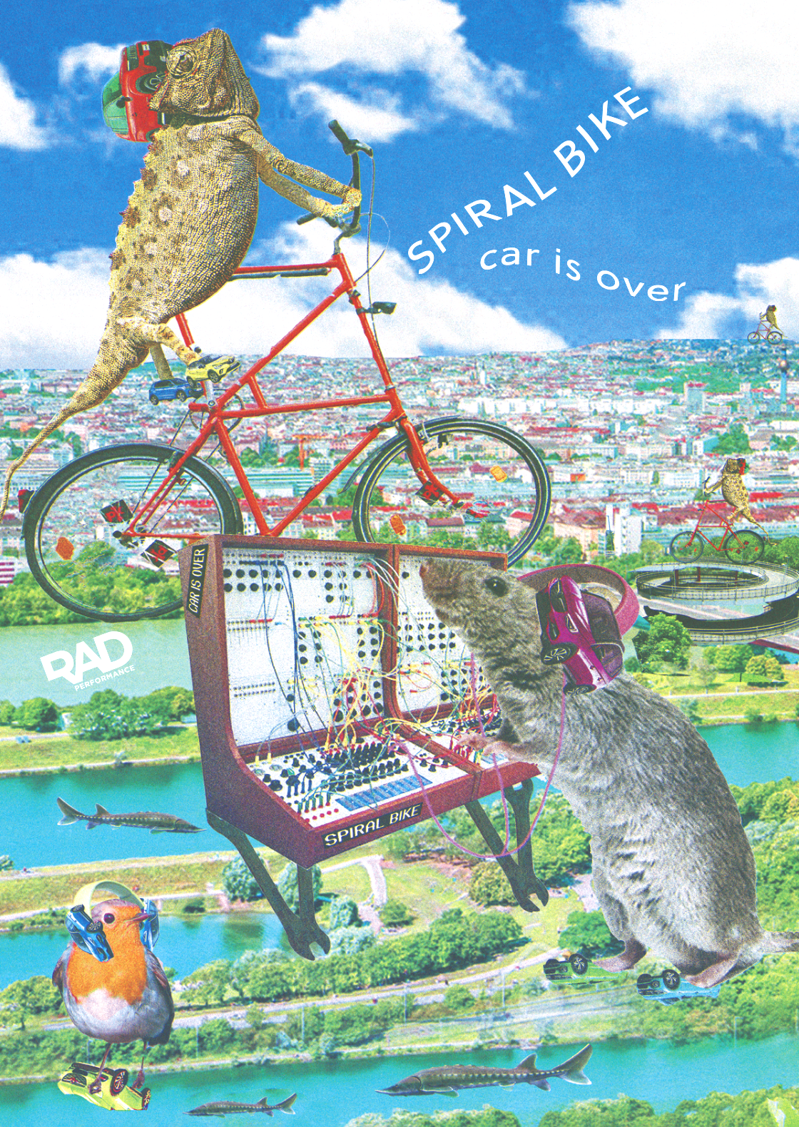 SPIRAL BIKE poster by Marie Vermont