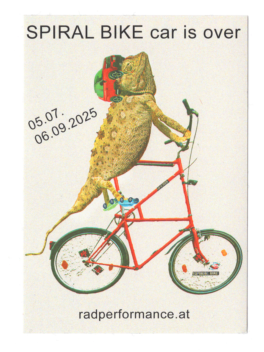 SPIRAL BIKE sticker by Marie Vermont